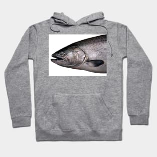 Chinook Salmon Head Photo Hoodie